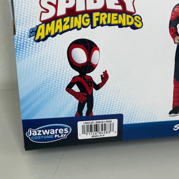 Jazwares Marvel Spidey & Spin Costume Bundle 3T-4T - Picture 8 of 8